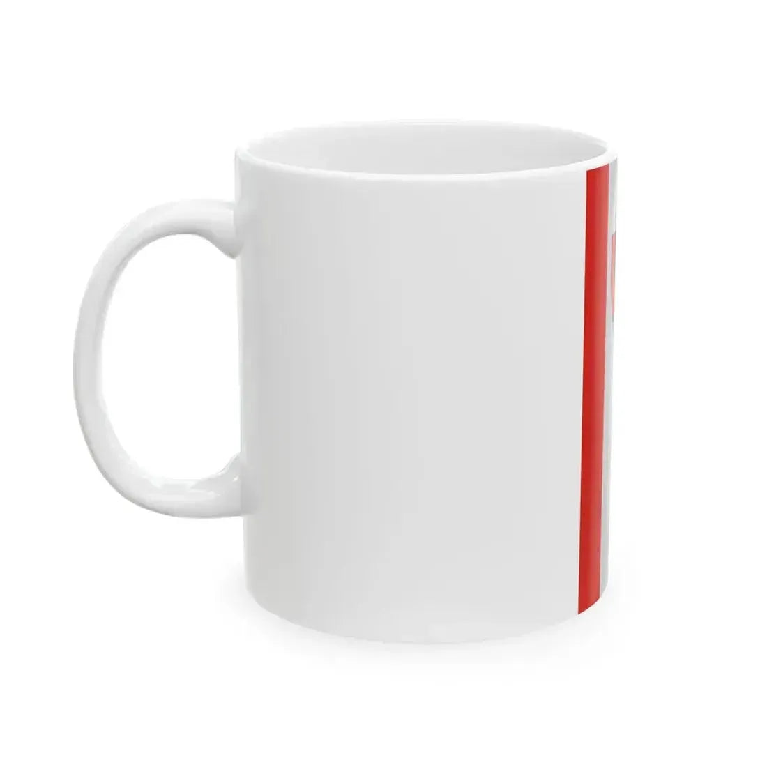 Flag of Alsoors vertical (Hungary) White Coffee Mug - Go Mug Yourself
