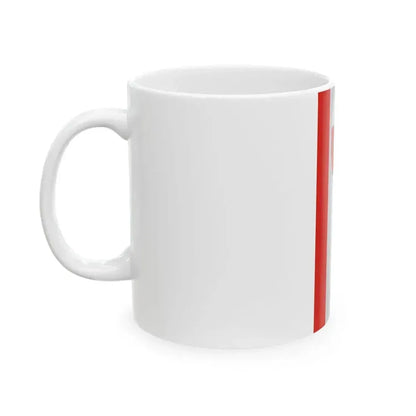 Flag of Alsoors vertical (Hungary) White Coffee Mug - Go Mug Yourself