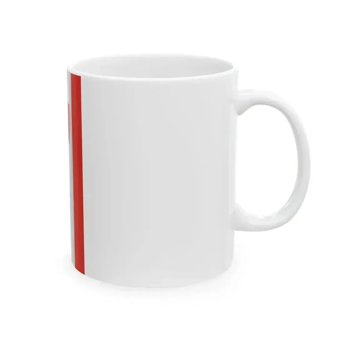Flag of Alsoors vertical (Hungary) White Coffee Mug - Go Mug Yourself