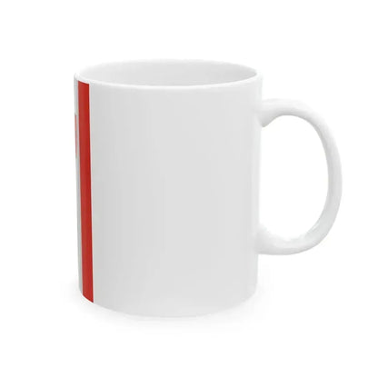 Flag of Alsoors vertical (Hungary) White Coffee Mug - Go Mug Yourself