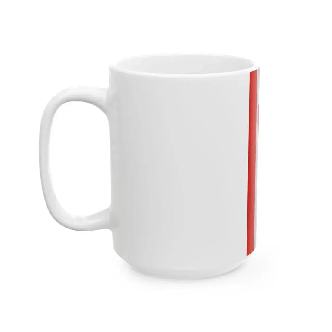 Flag of Alsoors vertical (Hungary) White Coffee Mug - Go Mug Yourself