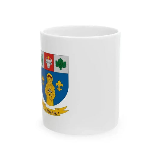 Flag of Alsorajk (Hungary) White Coffee Mug 11oz - Go Mug Yourself