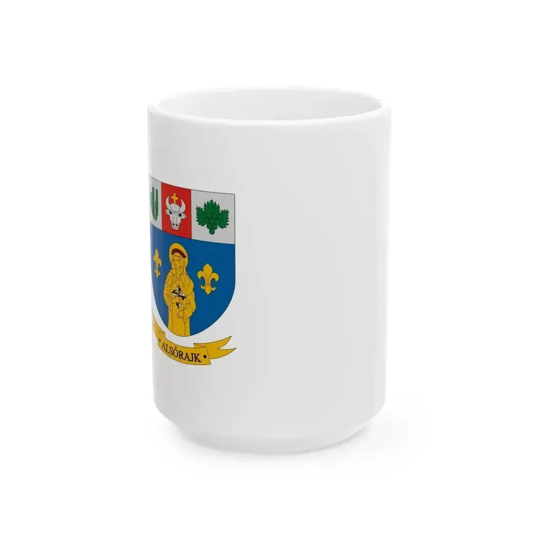 Flag of Alsorajk (Hungary) White Coffee Mug 15oz - Go Mug Yourself