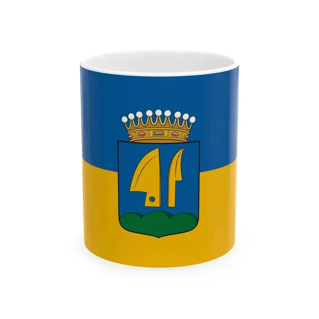 Flag of Alsoszolnok (Hungary) White Coffee Mug 11oz - Go Mug Yourself
