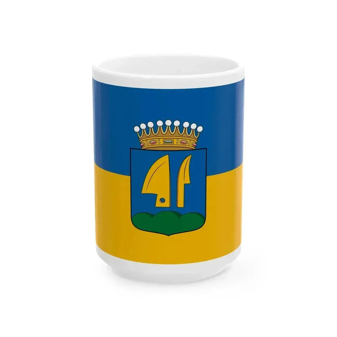 Flag of Alsoszolnok (Hungary) White Coffee Mug 15oz - Go Mug Yourself
