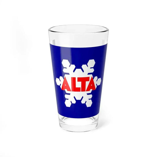 Flag of Alta Utah (United States) Pint Glass 16oz 16oz - Go Mug Yourself