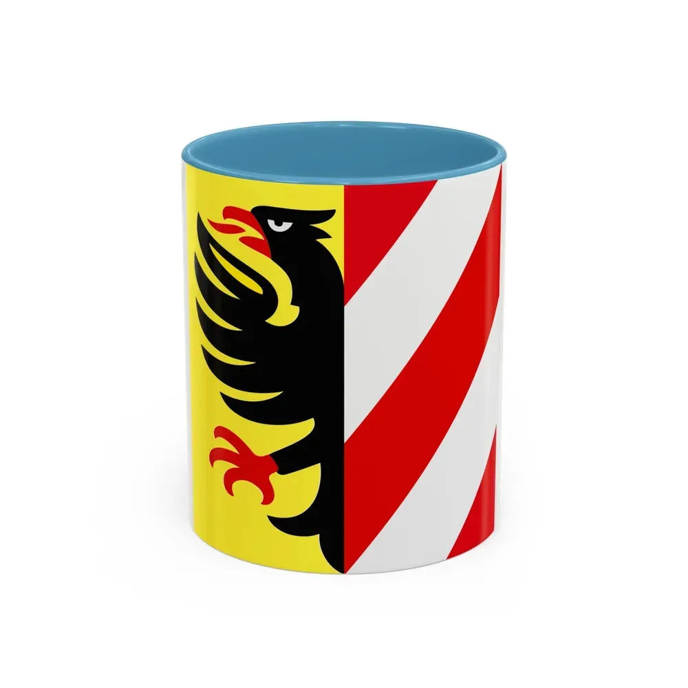 Flag of Altdorf Uri Switzerland - Accent Coffee Mug 11oz Light Blue - Go Mug Yourself