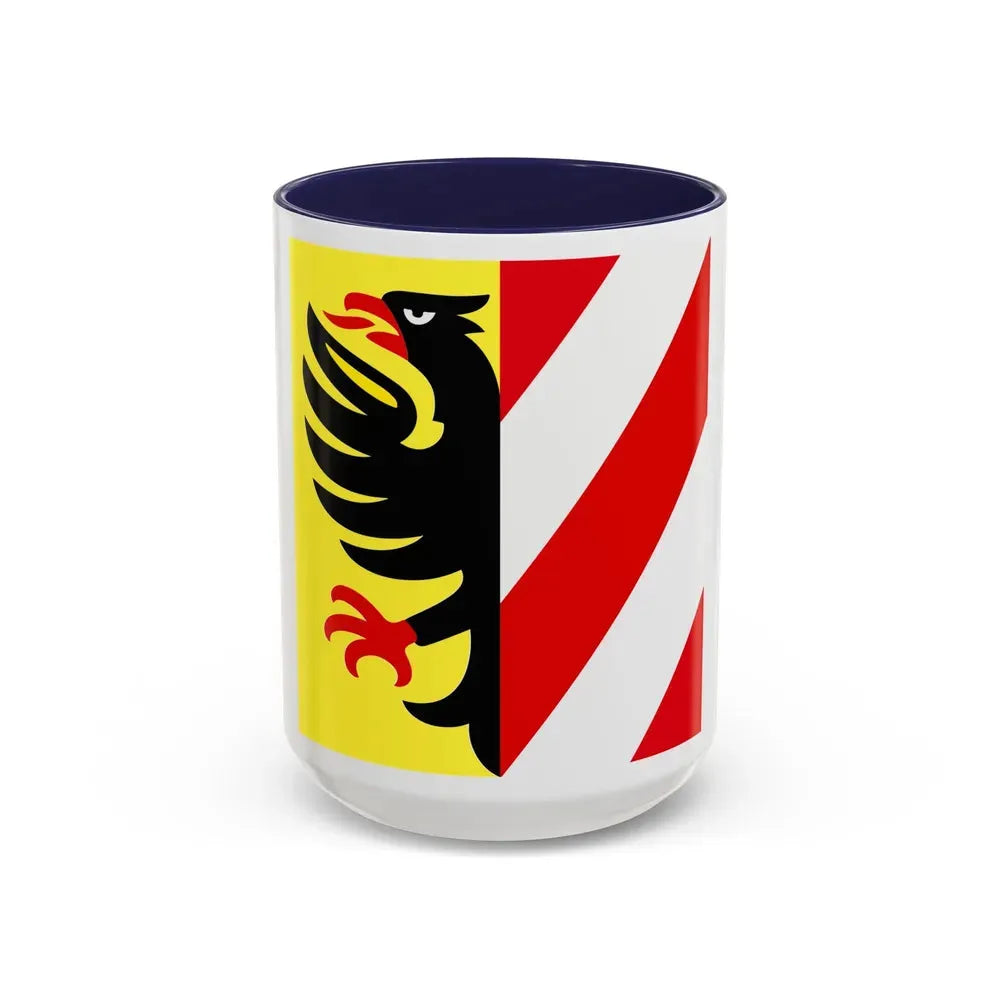 Flag of Altdorf Uri Switzerland - Accent Coffee Mug 15oz Navy - Go Mug Yourself
