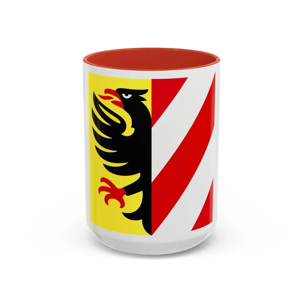 Flag of Altdorf Uri Switzerland - Accent Coffee Mug 15oz Red - Go Mug Yourself