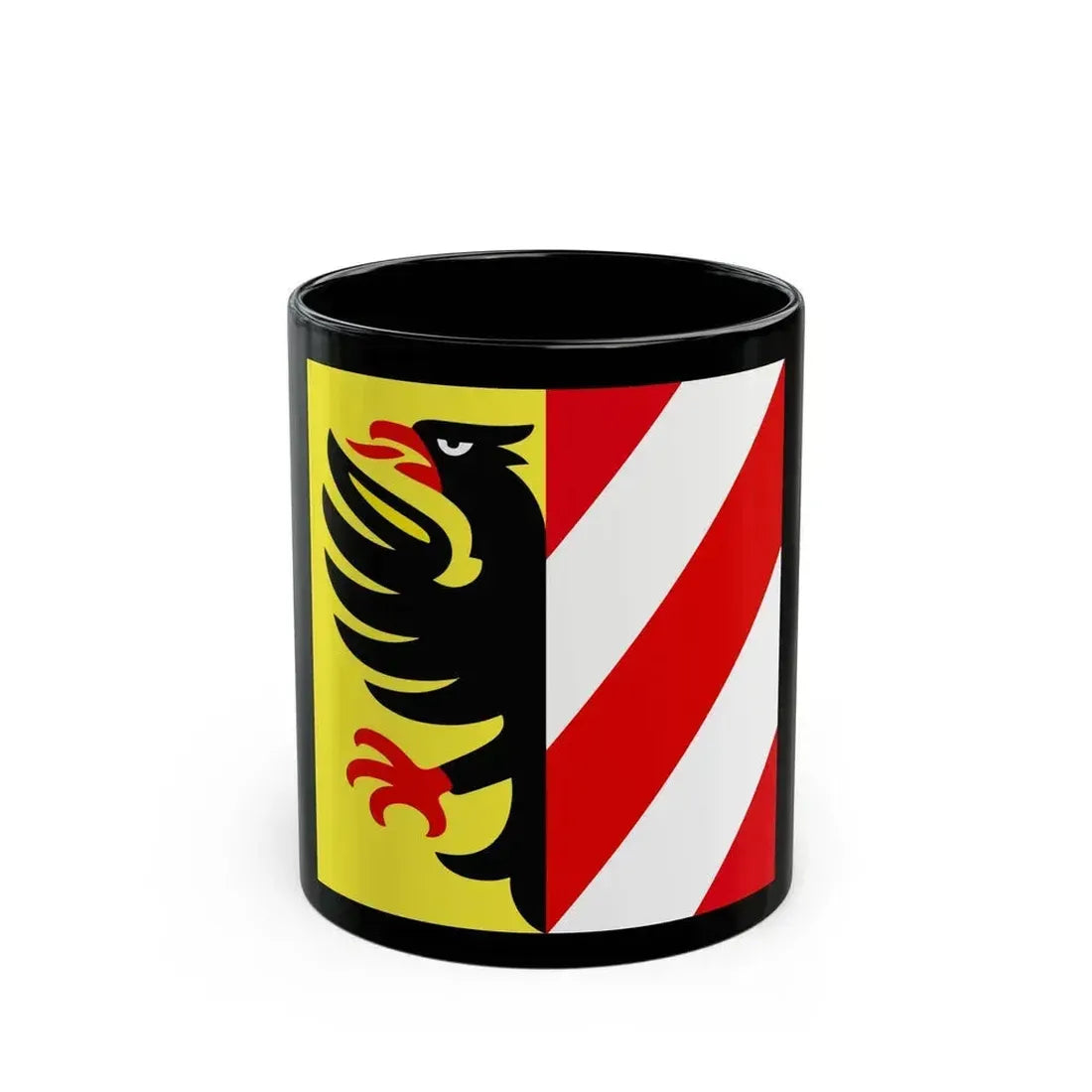 Flag of Altdorf Uri Switzerland - Black Coffee Mug 11oz - Go Mug Yourself