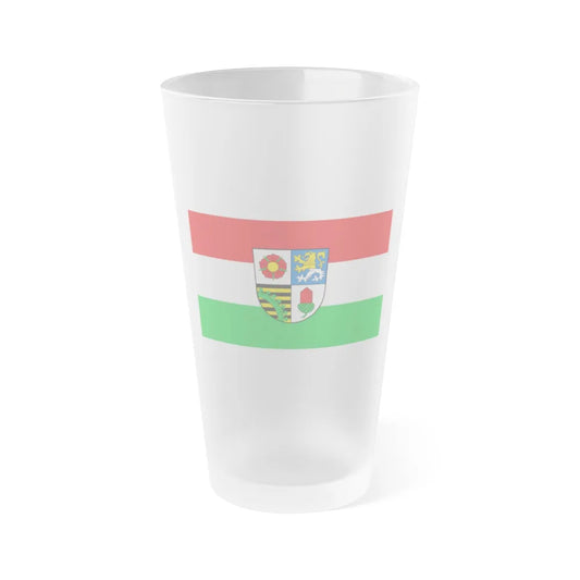 Flag of Altenburger Land Germany - Frosted Pint Glass 16oz-16oz-Frosted-Go Mug Yourself