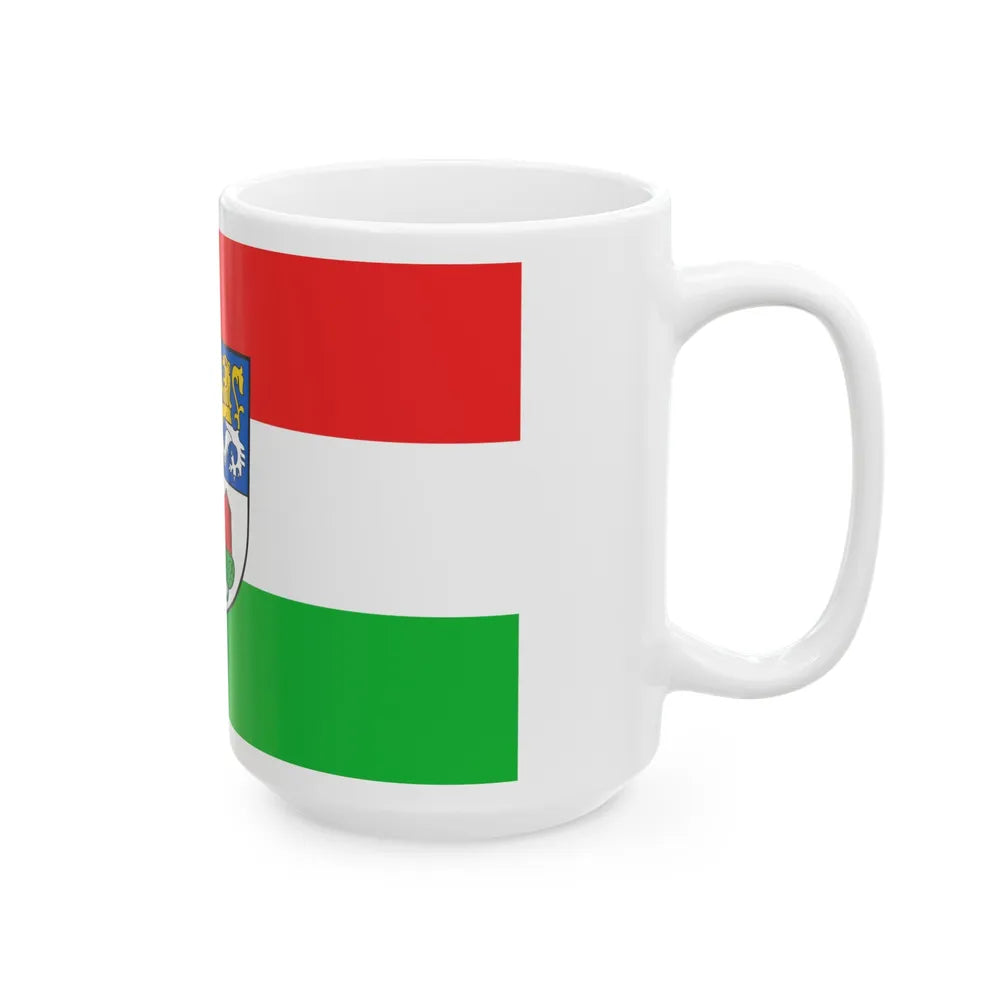 Flag of Altenburger Land Germany - White Coffee Mug-Go Mug Yourself