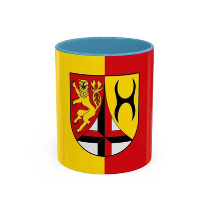 Flag of Altenkirchen Germany - Accent Coffee Mug 11oz Light Blue - Go Mug Yourself