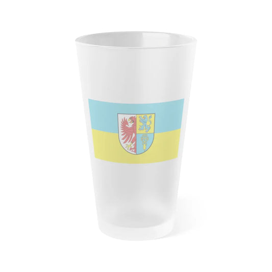 Flag of Altmarkkreis Salzwedel Germany - Frosted Pint Glass 16oz-16oz-Frosted-Go Mug Yourself