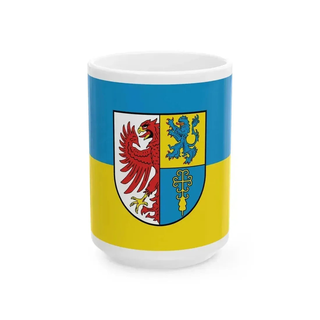 Flag of Altmarkkreis Salzwedel Germany - White Coffee Mug 15oz - Go Mug Yourself