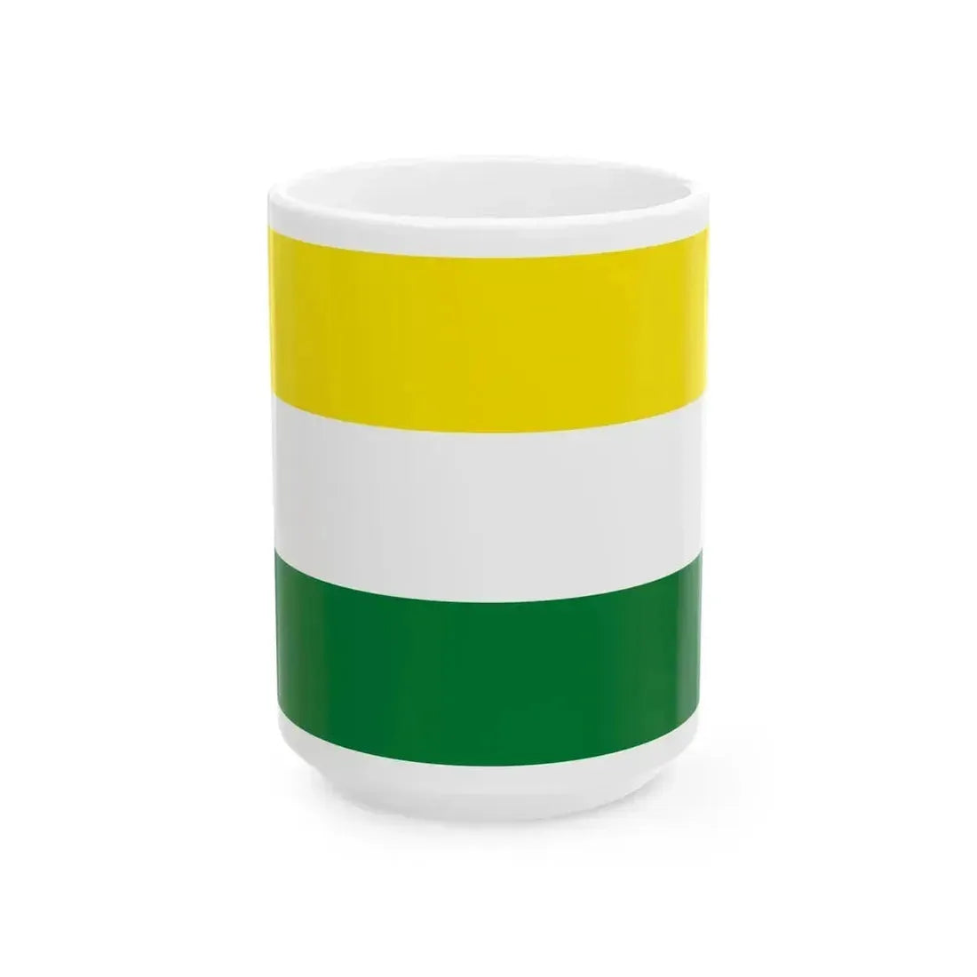 Flag of Alto Beni Bolivia (Bolivia) White Coffee Mug 15oz - Go Mug Yourself