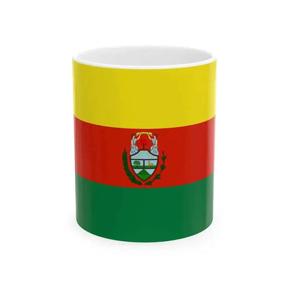 Flag of Alto Peru 1828-1829 (Bolivia) White Coffee Mug 11oz - Go Mug Yourself