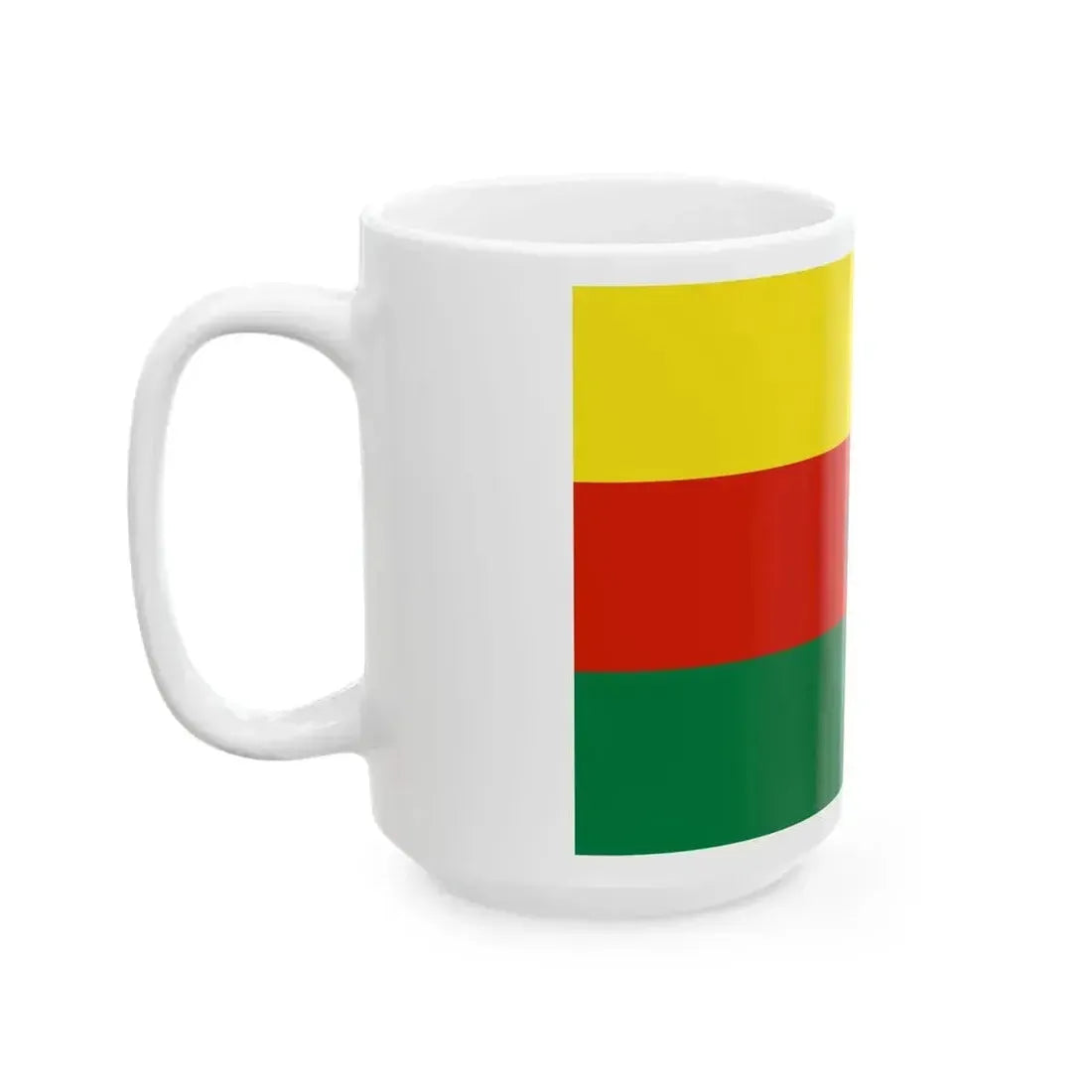 Flag of Alto Peru 1828-1829 (Bolivia) White Coffee Mug - Go Mug Yourself