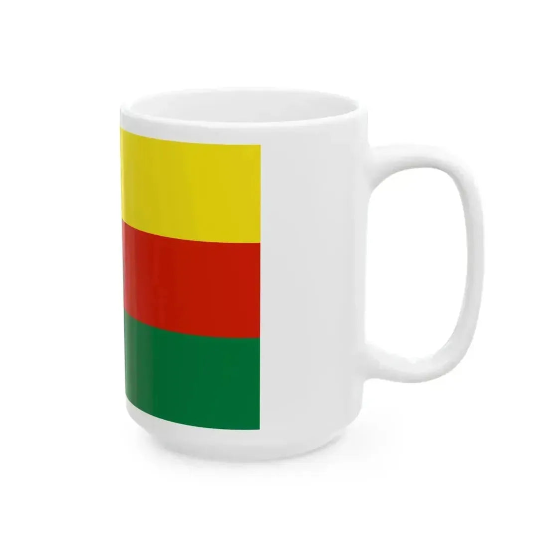 Flag of Alto Peru 1828-1829 (Bolivia) White Coffee Mug - Go Mug Yourself