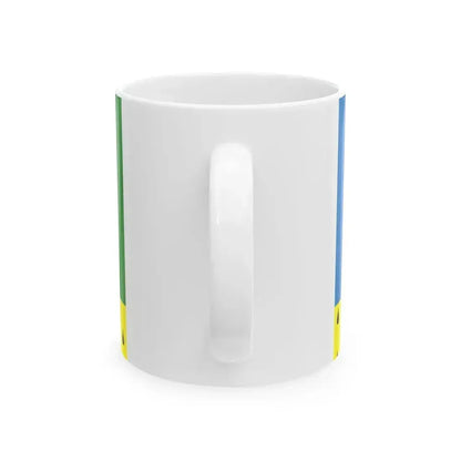 Flag of Alyabevsky Yugra (Russia) White Coffee Mug - Go Mug Yourself