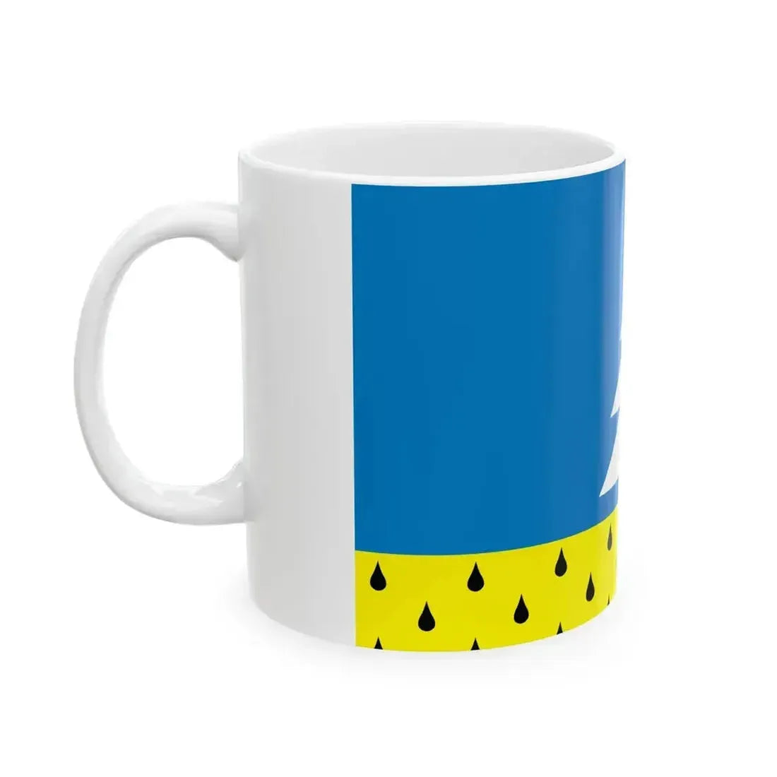 Flag of Alyabevsky Yugra (Russia) White Coffee Mug - Go Mug Yourself