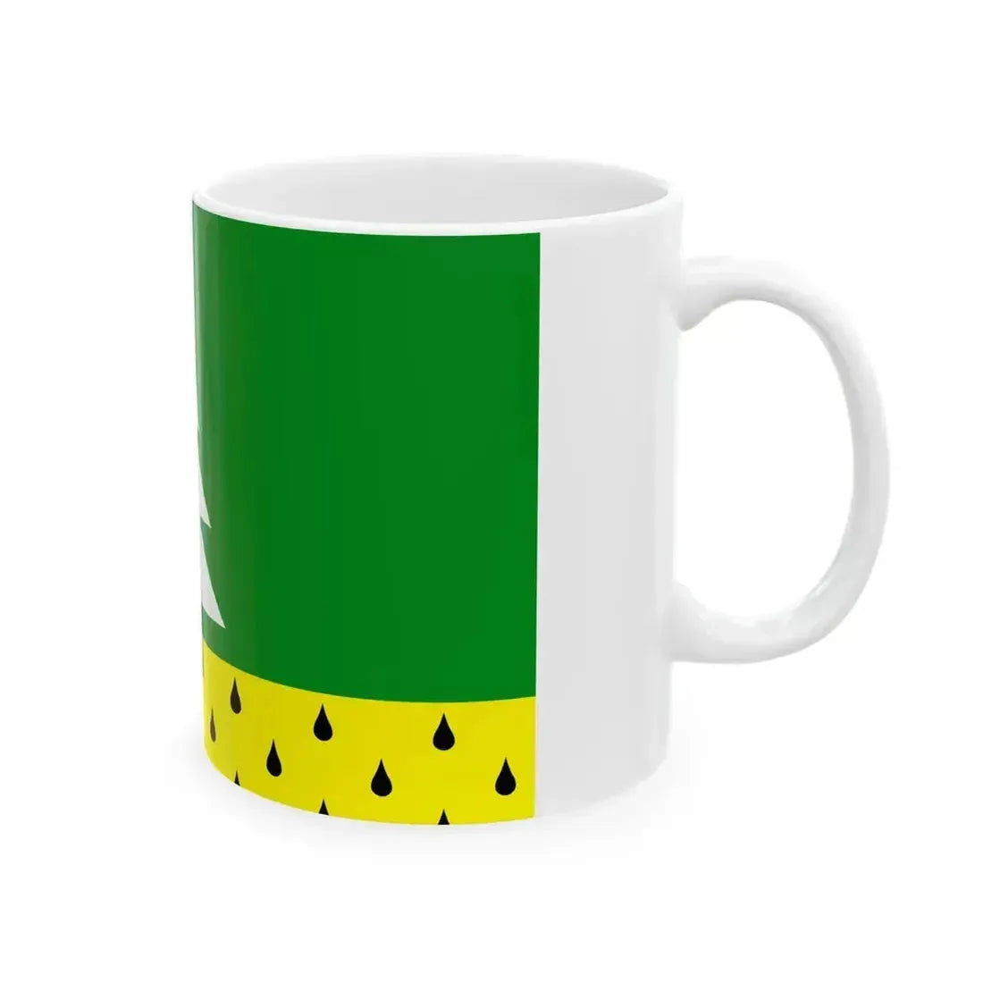 Flag of Alyabevsky Yugra (Russia) White Coffee Mug - Go Mug Yourself