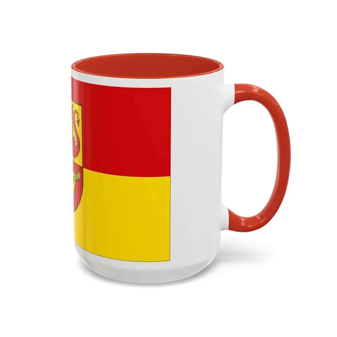 Flag of Alzey Worms Germany - Accent Coffee Mug - Go Mug Yourself