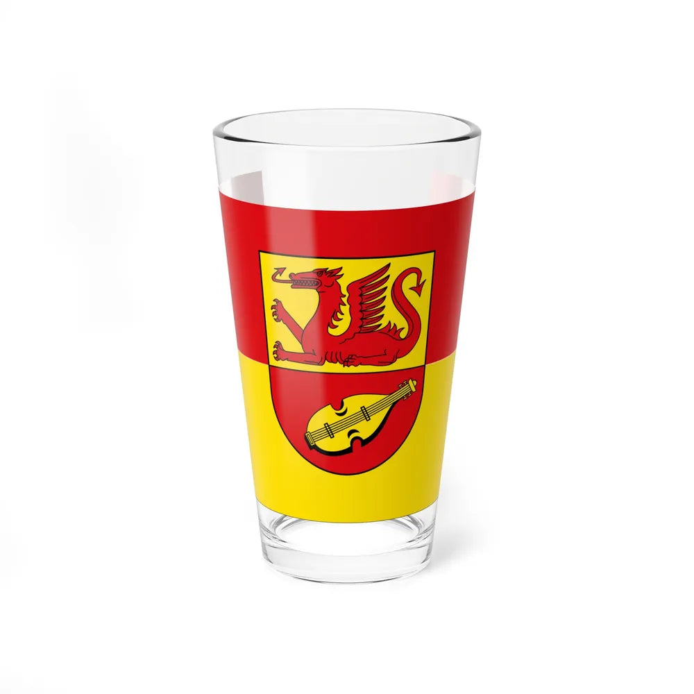 Flag of Alzey Worms Germany - Pint Glass 16oz-16oz-Go Mug Yourself