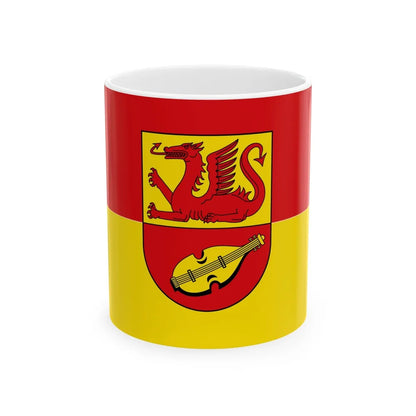 Flag of Alzey Worms Germany - White Coffee Mug-11oz-Go Mug Yourself