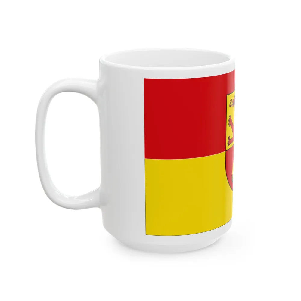 Flag of Alzey Worms Germany - White Coffee Mug-Go Mug Yourself