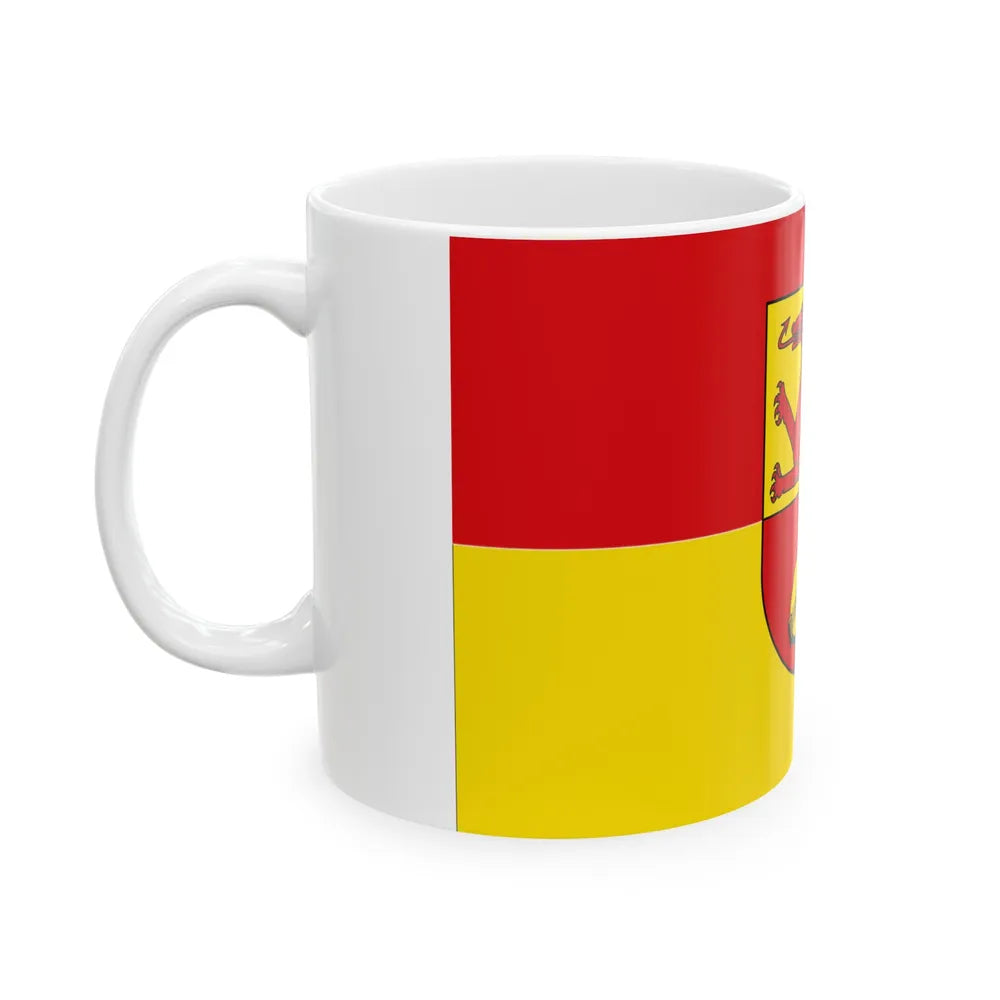 Flag of Alzey Worms Germany - White Coffee Mug-Go Mug Yourself