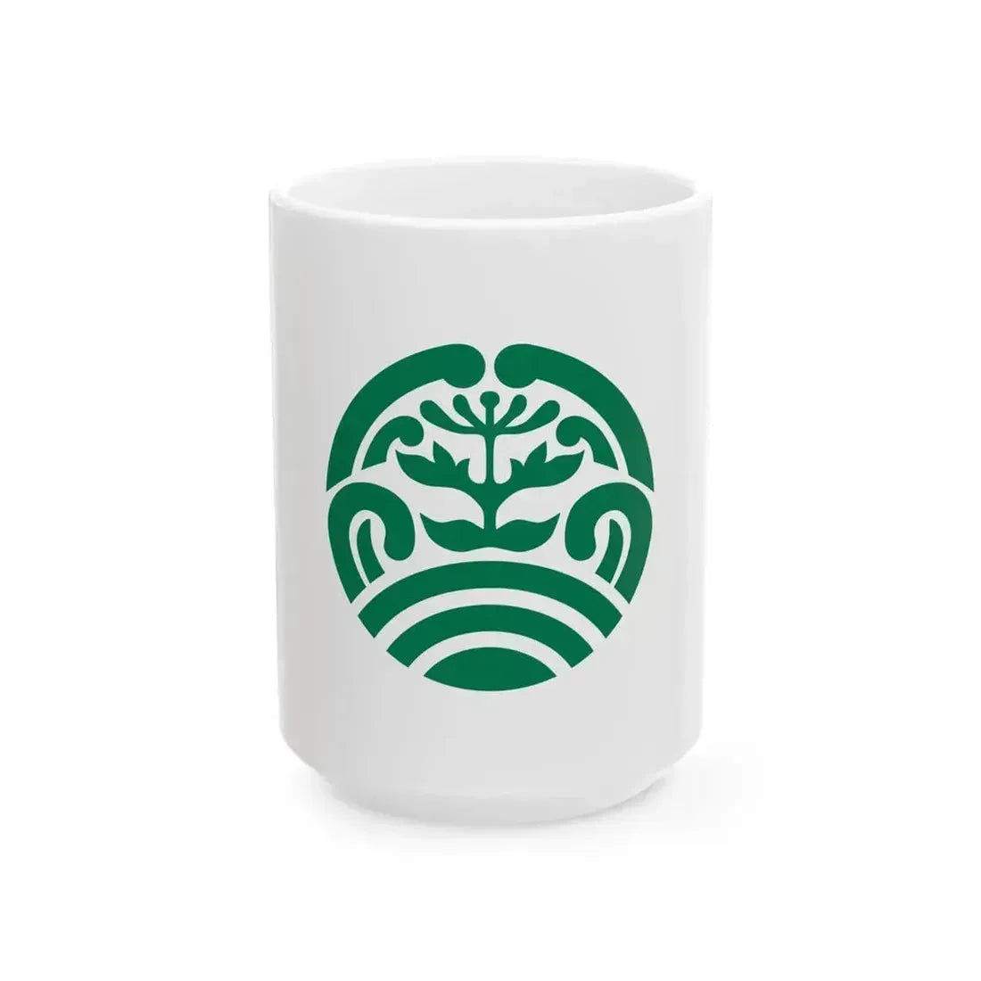 Flag of Ama Shimane (Japan) White Coffee Mug 15oz - Go Mug Yourself
