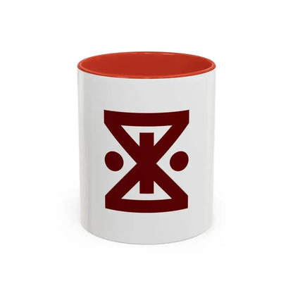 Flag of Amagasaki Hyogo Japan - Accent Coffee Mug 11oz Red - Go Mug Yourself