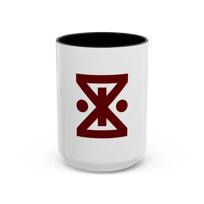 Flag of Amagasaki Hyogo Japan - Accent Coffee Mug 15oz Black - Go Mug Yourself