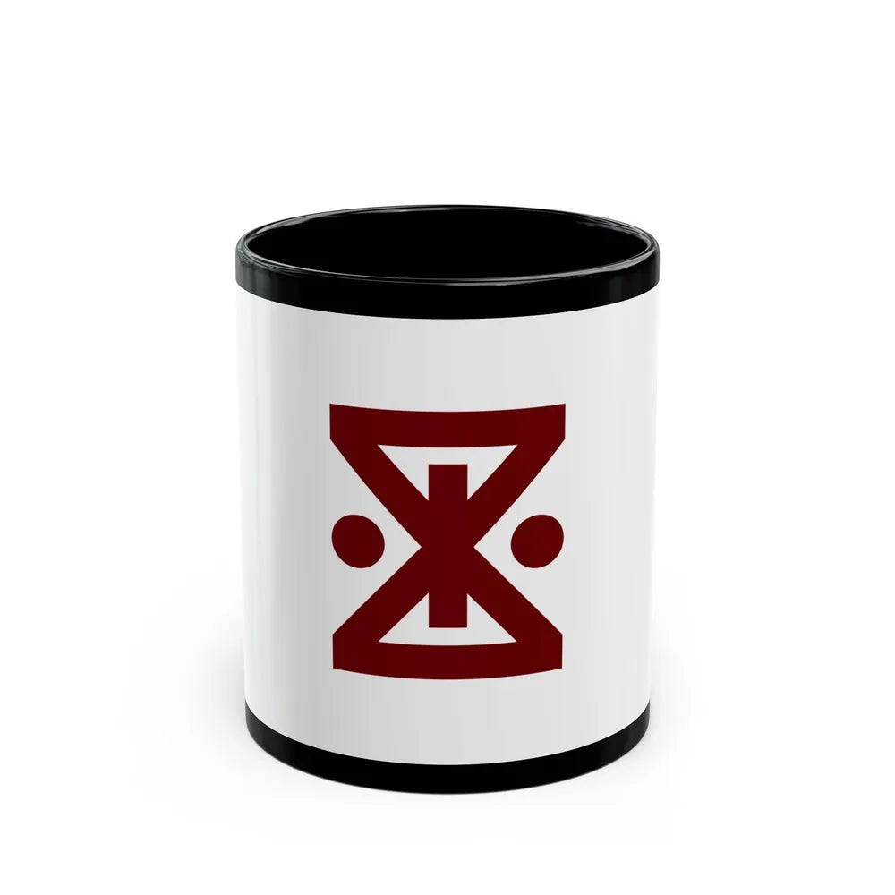 Flag of Amagasaki Hyogo Japan - Black Coffee Mug-11oz-Go Mug Yourself