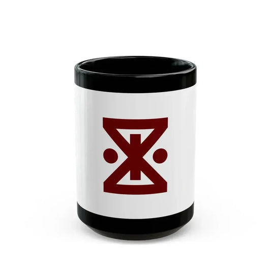 Flag of Amagasaki Hyogo Japan - Black Coffee Mug 15oz - Go Mug Yourself