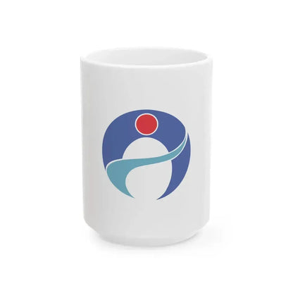 Flag of Amami Kagoshima (Japan) White Coffee Mug 15oz - Go Mug Yourself