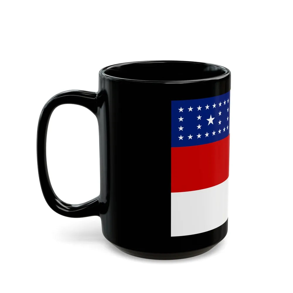 Flag of Amazonas Brazil - Black Coffee Mug-Go Mug Yourself