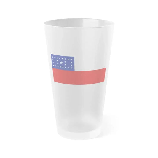 Flag of Amazonas Brazil - Frosted Pint Glass 16oz 16oz Frosted - Go Mug Yourself