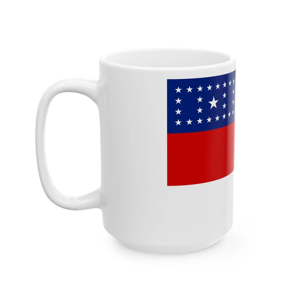 Flag of Amazonas Brazil - White Coffee Mug-Go Mug Yourself