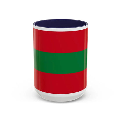 Flag of Ambato Ecuador - Accent Coffee Mug 15oz Navy - Go Mug Yourself