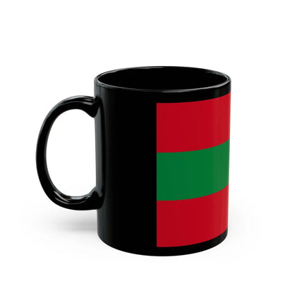 Flag of Ambato Ecuador - Black Coffee Mug-Go Mug Yourself