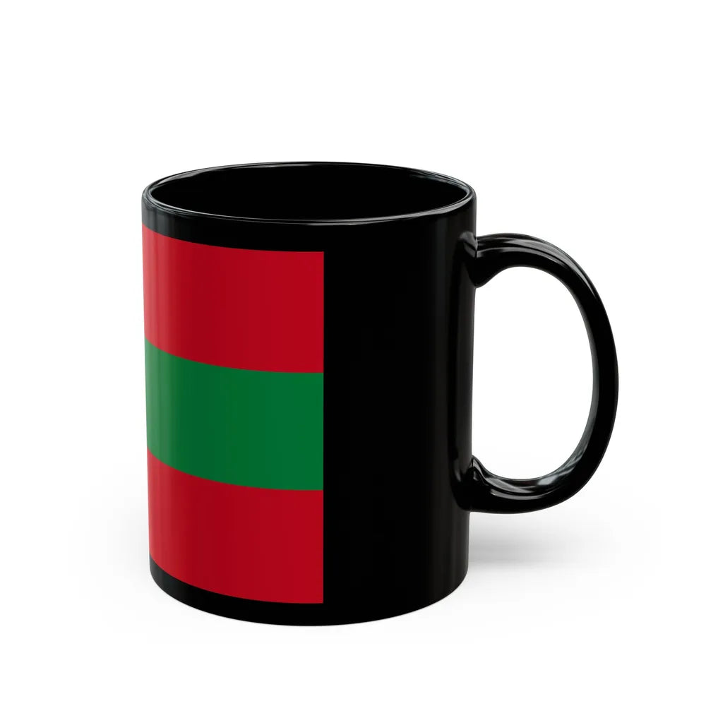 Flag of Ambato Ecuador - Black Coffee Mug-Go Mug Yourself