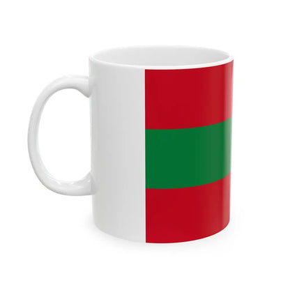 Flag of Ambato Ecuador - White Coffee Mug-Go Mug Yourself