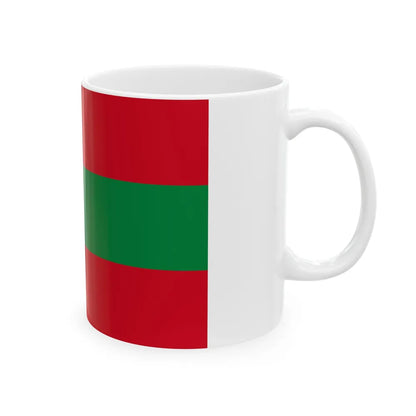 Flag of Ambato Ecuador - White Coffee Mug-Go Mug Yourself