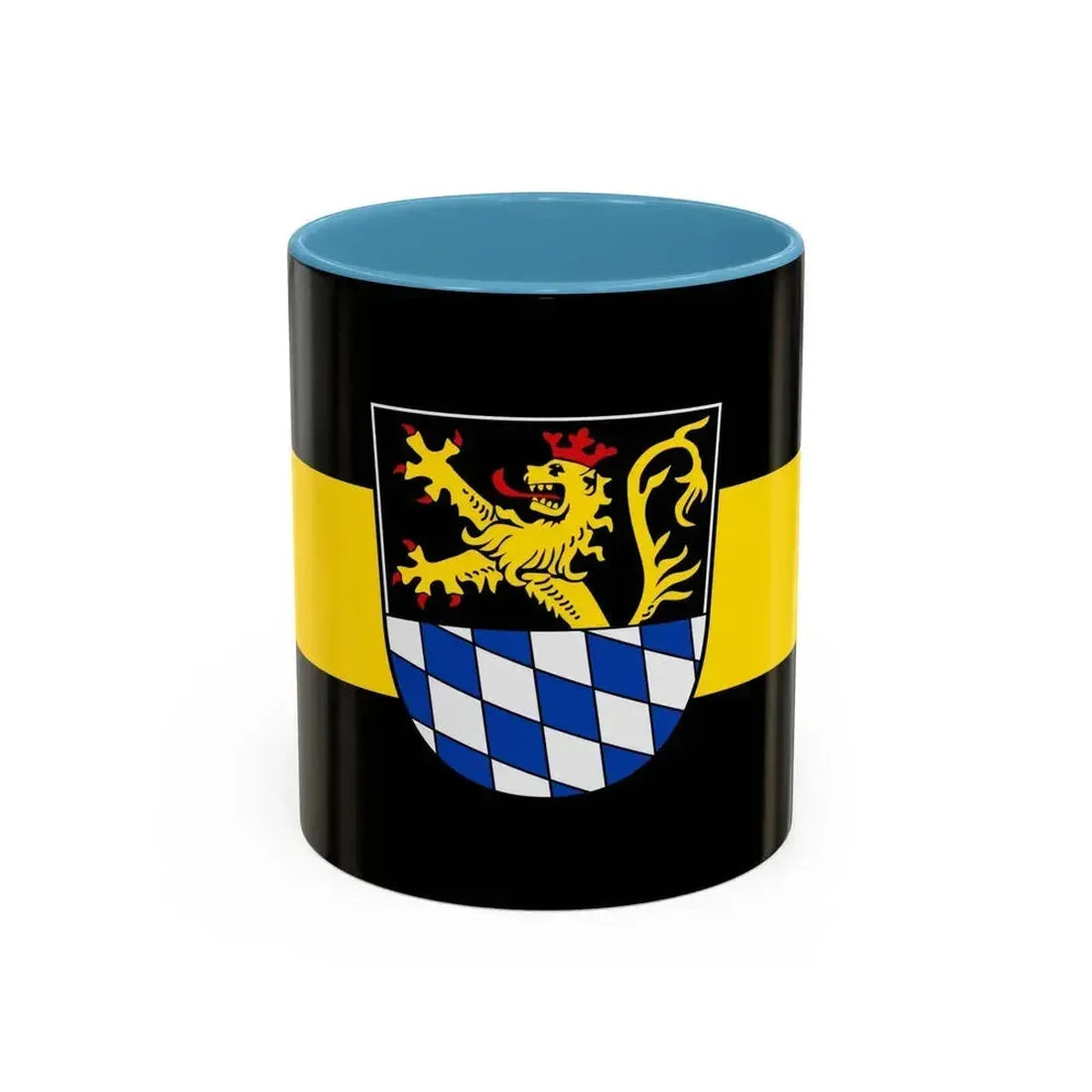 Flag of Amberg Germany - Accent Coffee Mug 11oz Light Blue - Go Mug Yourself