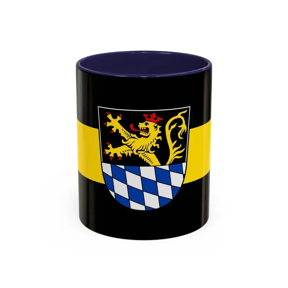 Flag of Amberg Germany - Accent Coffee Mug 11oz Navy - Go Mug Yourself