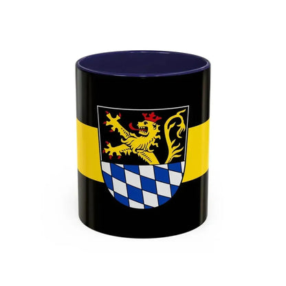 Flag of Amberg Germany - Accent Coffee Mug 11oz Navy - Go Mug Yourself