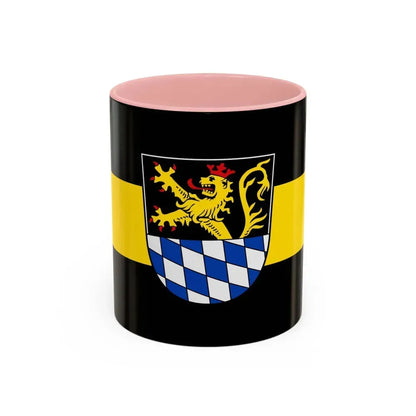 Flag of Amberg Germany - Accent Coffee Mug 11oz Pink - Go Mug Yourself
