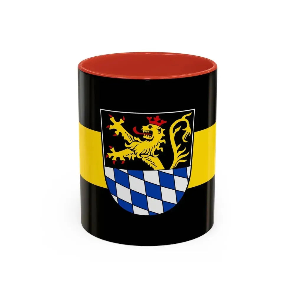 Flag of Amberg Germany - Accent Coffee Mug 11oz Red - Go Mug Yourself